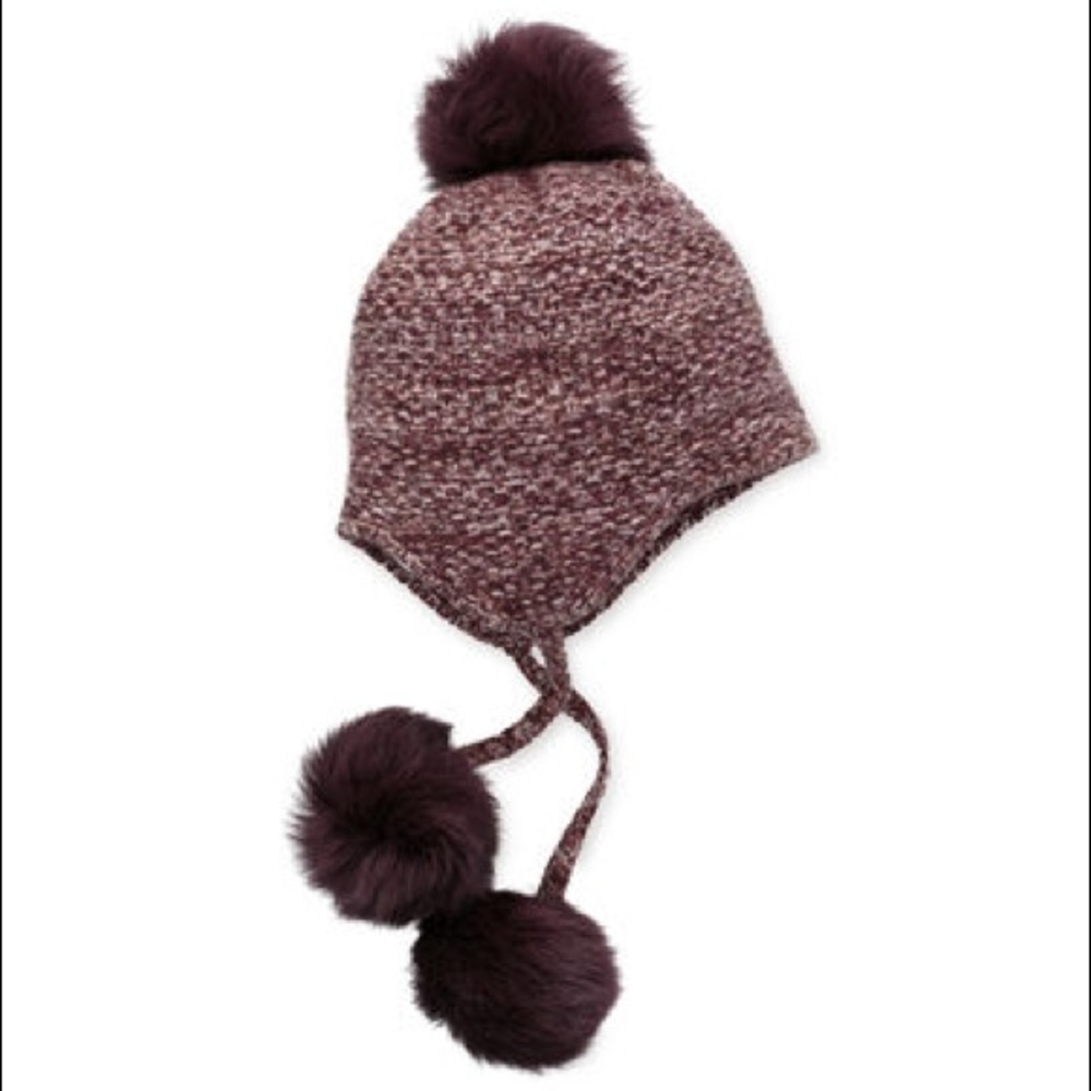 NWT UGG Tri Pom Cashmere Scarf